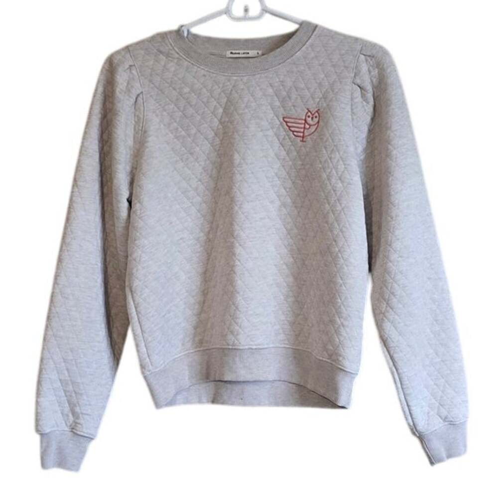 Marine Layer owl quilted sweatshirt size small